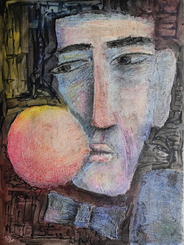 Inflating the balloon 2 绘画 标题为“Inflating the ballo…” 由Vadim Studenov, 原创艺术品, 丙烯