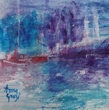 Peinture intitulée "Un autre soir" par Anna Grazi, Œuvre d'art originale, Acrylique