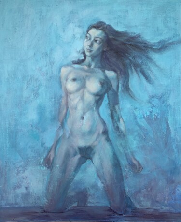 Move with the wind #3 Peinture intitulée "Move with the wind…" par Eagle Zac, Œuvre d'art originale, Huile