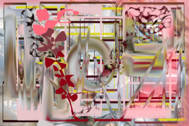 数字艺术 标题为“Life in Pink” 由Marc Bulyss, 原创艺术品, 数字油画