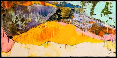 「Entre ciel et terre…」というタイトルの絵画 Claude Lépineによって, オリジナルのアートワーク, アクリル