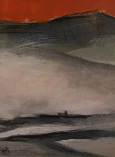 Peinture intitulée "Brume matinale sur…" par Hervé Marchelidon, Œuvre d'art originale, Acrylique Monté sur Panneau de bois