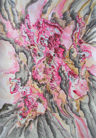 Painting titled "Spring" by Athanasia Karatza, Original Artwork, Watercolor