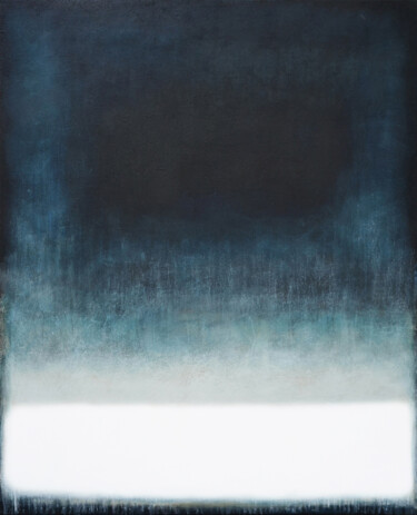 绘画 标题为“Grey White Abstract…” 由Leon Grossmann, 原创艺术品, 丙烯