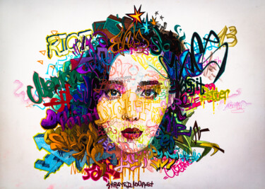 "All those words" başlıklı Resim Mark Kucherov tarafından, Orijinal sanat, Mum boya