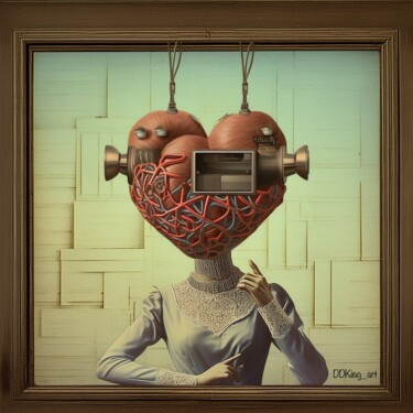 数字艺术 标题为“Love on the Brain” 由Ddking, 原创艺术品, 数字打印