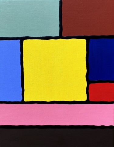Schilderij getiteld "Crazy in Love" door Cyril Walker, Origineel Kunstwerk, Acryl