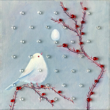 Painting titled "Proposal" by Julia Kuzina, Original Artwork, Oil Mounted on Wood Stretcher frame