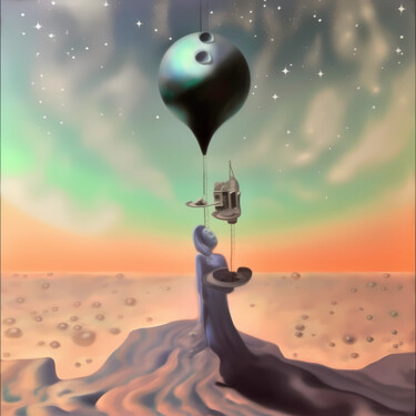 Digital Arts με τίτλο "Dream Words02" από Lu Meng, Αυθεντικά έργα τέχνης, Εικόνα που δημιουργήθηκε με AI