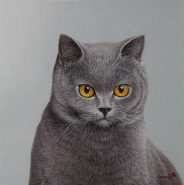 Painting titled "Le British !" by Reza Sarrafi, Original Artwork, Oil