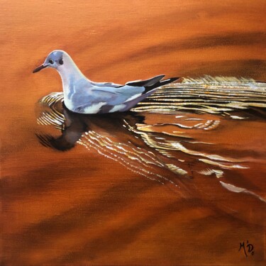 Painting titled "Au fil du soir" by M'Do, Original Artwork, Acrylic