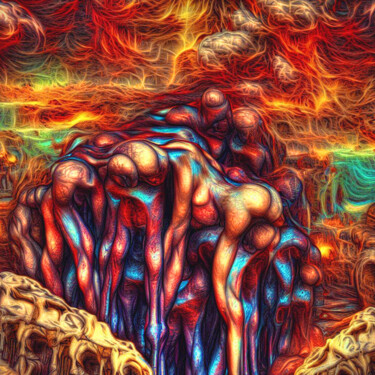 数字艺术 标题为“Inferno” 由Harald Laier, 原创艺术品, 数字油画