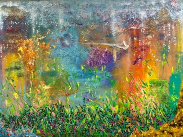 Painting titled "Silverfish" by Paul Wyss, Original Artwork, Acrylic
