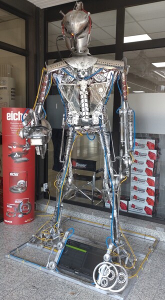 Sculpture titled "FPA-X-393" by D.S.A.Rt, Original Artwork, Stainless Steel