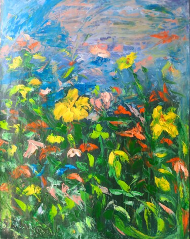 "Pouvoir du monde" başlıklı Tablo Sandra Land tarafından, Orijinal sanat, Petrol