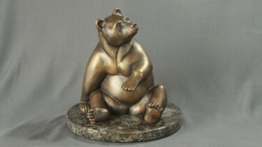 Little Bear 雕塑 标题为“Little Bear” 由Willem Botha, 原创艺术品, 青铜