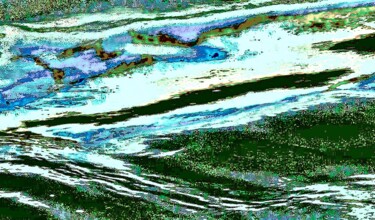 In the Raging River 1g2 Fotografie mit dem Titel "In the Raging River…" von Ken Lerner, Original-Kunstwerk, Digitale Fotografie