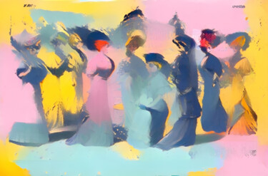 Arts numériques intitulée "Old Ladies" par Isra, Œuvre d'art originale, Photographie numérique