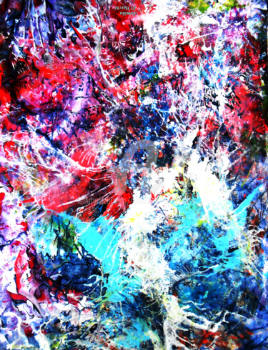 Peinture intitulée "L'ange" par Samiha El Harchi (Sam), Œuvre d'art originale, Acrylique Monté sur Châssis en bois