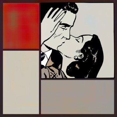 "Gnmngmgmgng (Kiss m…" başlıklı Dijital Sanat Andreas Zuehlke tarafından, Orijinal sanat, Dijital baskı