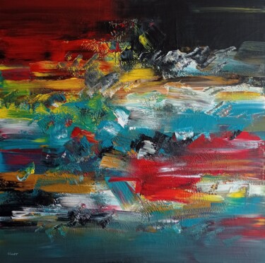 Painting titled "04/02/2023 (1)" by Jean Oillet, Original Artwork, Acrylic