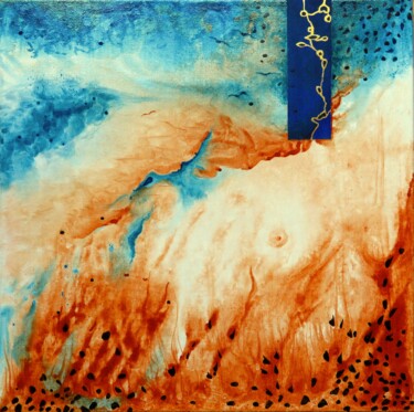 Et vivre - corps paysage Peinture intitulée "Et vivre - corps pa…" par Clau Redier-Clément, Œuvre d'art originale, Acrylique Monté sur Châssis en bois
