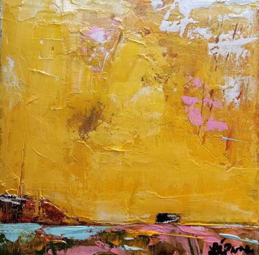 Peinture intitulée "Ligne d'horizon" par Claude Lépine, Œuvre d'art originale, Acrylique
