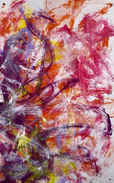 Malerei mit dem Titel "The House And Yard…" von Andreas Angleitner, Original-Kunstwerk, Acryl