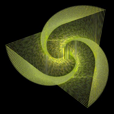 数字艺术 标题为“Yellow Triangular V…” 由Jeb Gaither, 原创艺术品, 2D数字工作