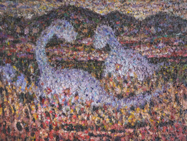 Peinture intitulée "A strange form of l…" par Christophe Dupin, Œuvre d'art originale, Acrylique