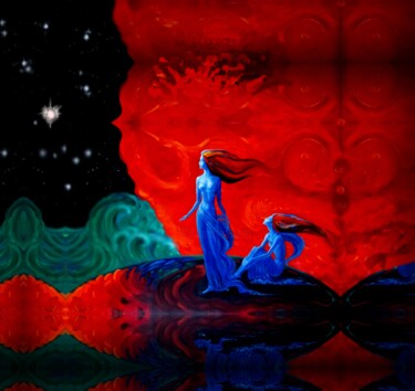 数字艺术 标题为“Свет далёкой звезды” 由Varu Kadis, 原创艺术品, 数字油画