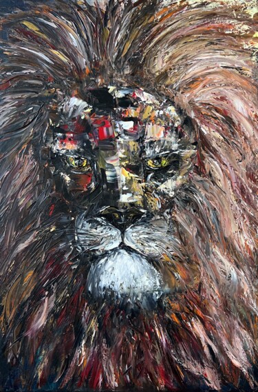 LION 绘画 标题为“LION” 由Daria Sugrobova, 原创艺术品, 油