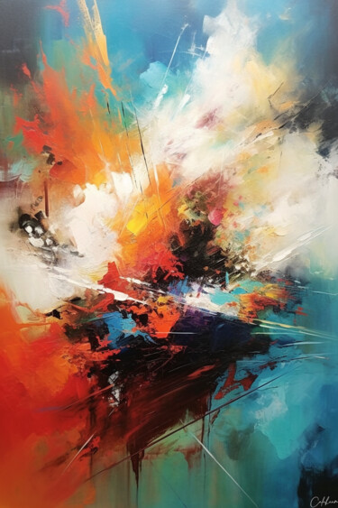 Arts numériques intitulée "Lumières" par Calahaan, Œuvre d'art originale, Peinture numérique