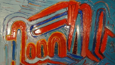 Malerei mit dem Titel "emotion spirituelle" von Frederic Servian, Original-Kunstwerk, Öl