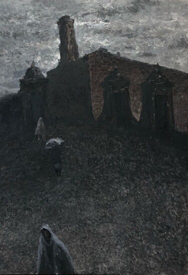 Painting titled "Saint Petersburg ra…" by Vladimir Daibov, Original Artwork, Acrylic Mounted on Wood Stretcher frame