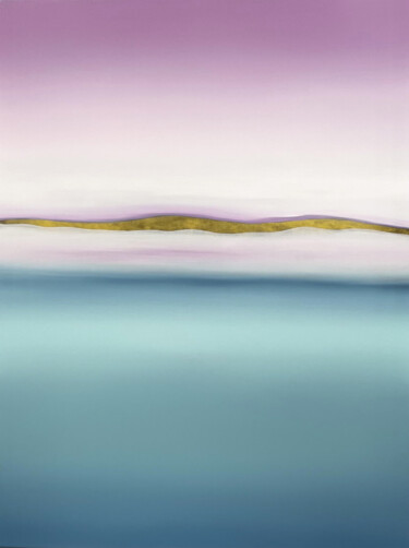 Painting titled "DEEP INSIDE 39" by Larissa Uvarova, Original Artwork, Oil Mounted on Wood Stretcher frame