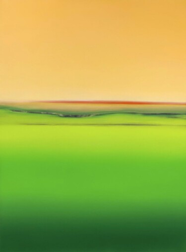 Painting titled "DEEP INSIDE 29" by Larissa Uvarova, Original Artwork, Oil Mounted on Wood Stretcher frame