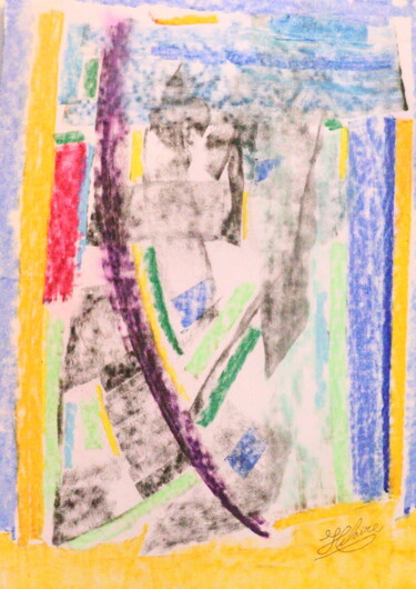 Painting titled "Les blés sauvages /…" by Jean-Christophe Hilaire, Original Artwork, Pastel