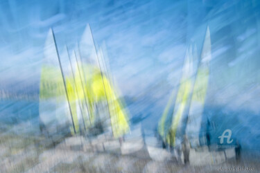 Photographie intitulée "Voiles" par Annick Sabatier, Œuvre d'art originale, Photographie numérique