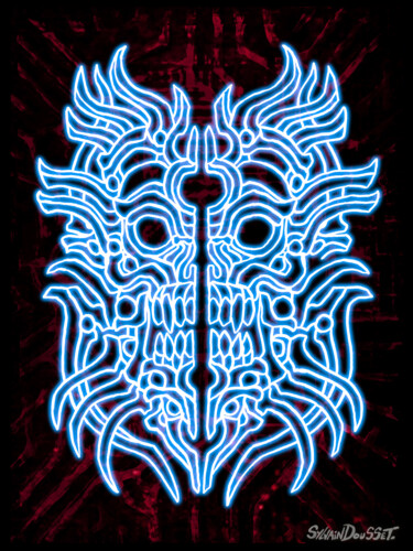 数字艺术 标题为“Digital Macabre 01” 由Sylvain Dousset, 原创艺术品, 2D数字工作