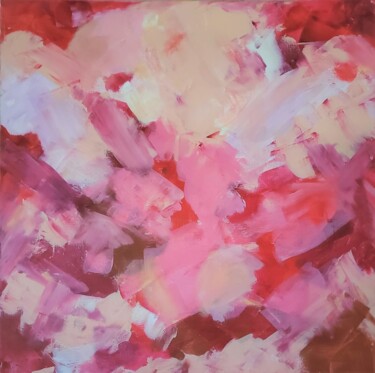 Ζωγραφική με τίτλο "Through rose colour…" από Kate Hessling, Αυθεντικά έργα τέχνης, Ακρυλικό