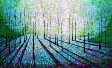 Painting titled "The Light Beyond" by Amanda Horvath, Original Artwork, Acrylic Mounted on Wood Stretcher frame