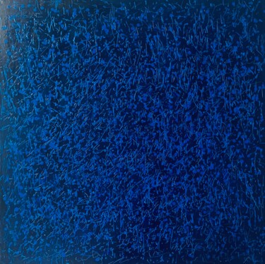 제목이 "Blue alive"인 미술작품 Virginie Munch로, 원작, 아크릴 나무 들것 프레임에 장착됨