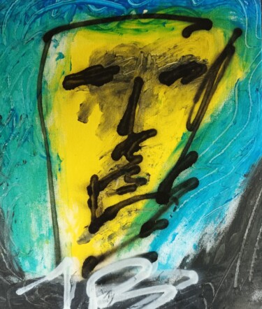 绘画 标题为“The face” 由John Bakkers, 原创艺术品, 丙烯