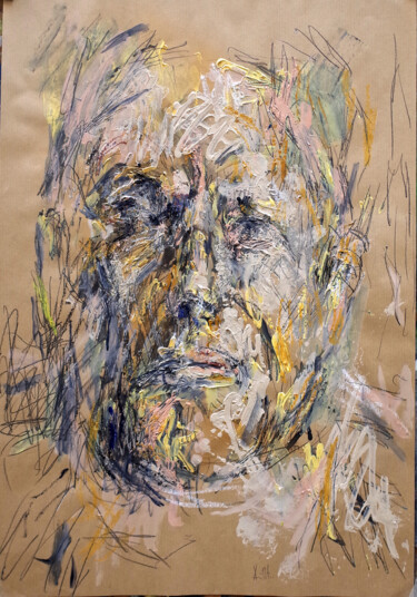 Peinture intitulée "ÉMILE" par Xavier Auffret, Œuvre d'art originale, Acrylique
