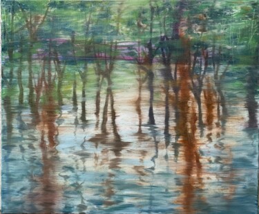 绘画 标题为“Mountains and Water” 由Lingli Li, 原创艺术品, 油