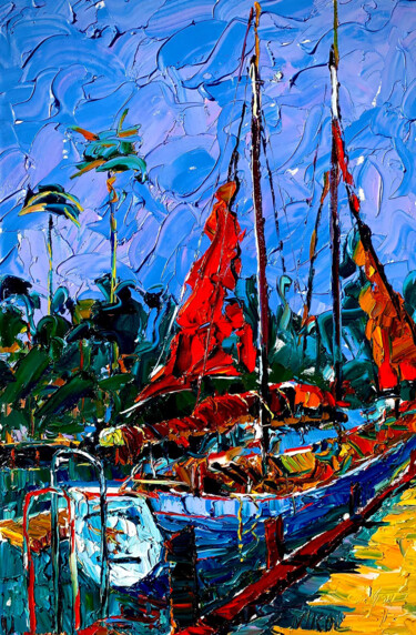 Broken Sails "Broken Sails" başlıklı Tablo Nikol Aghababyan tarafından, Orijinal sanat, Petrol