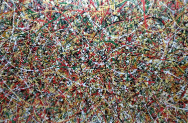 Pittura intitolato "Armonie" da Accarò, Opera d'arte originale, Smalto Montato su Telaio per barella in legno