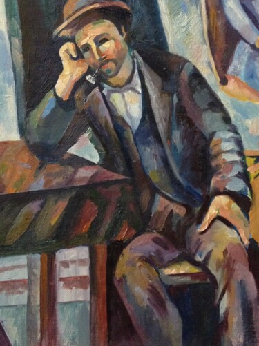 제목이 "a copy of the Man w…"인 미술작품 Solomon Tair Sharif (Air-T)로, 원작, 기름