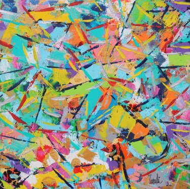 Peinture intitulée "23 065 Avec force" par Pascal Cavalli, Œuvre d'art originale, Acrylique